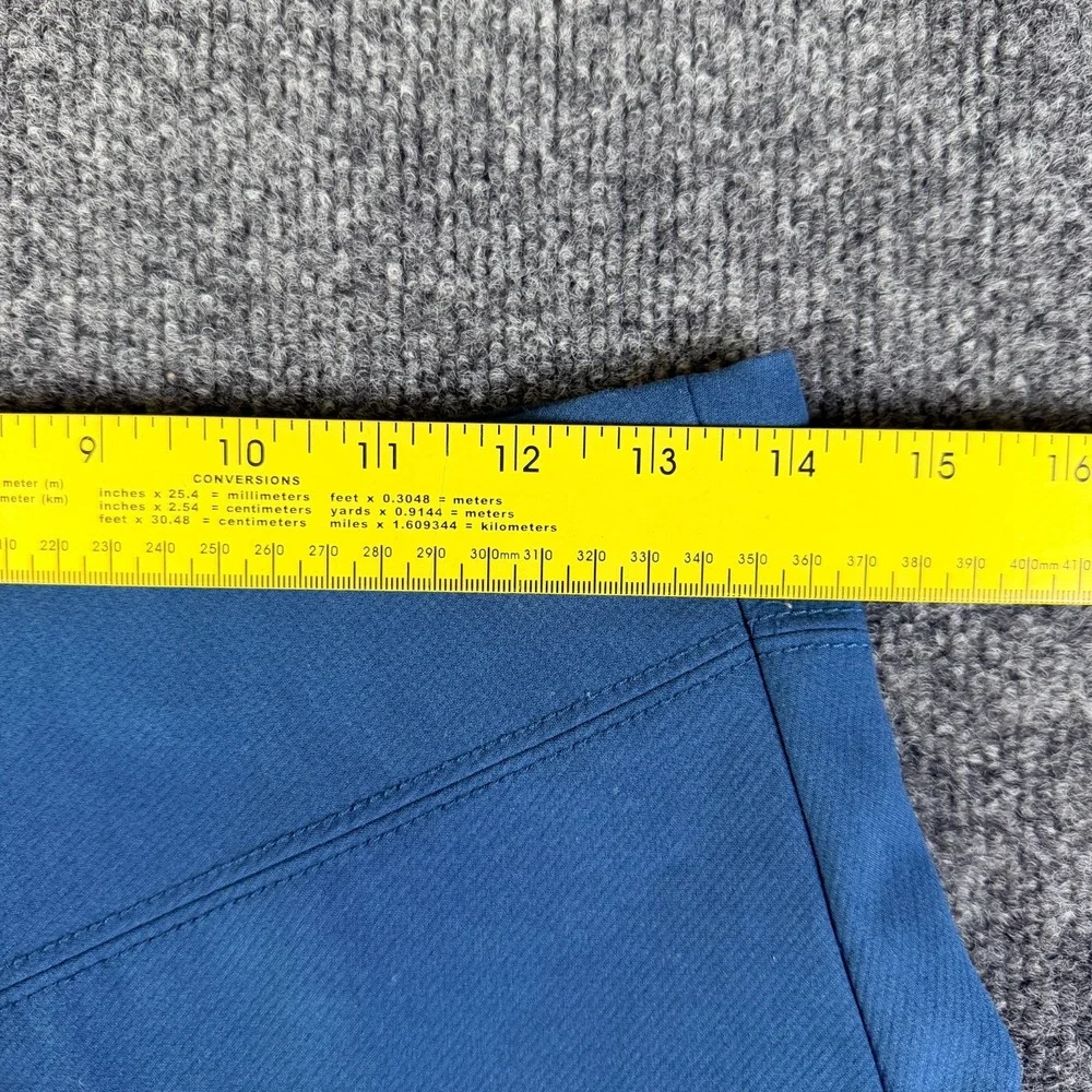 Ann Taylor LOFT Mini A Line‎ Skirt Womens 2 Blue Stretch Ruffle Detail Casual - Picture 8 of 9